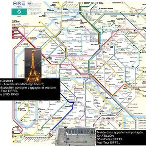 Eiffel Citea Access Dayroom Espace Sans Nuitee Et Partagee Chatillon Nuitee -- Repos Journee Ou Espace Travail 8-19h Proche Tour Eiffel Ou Usage Bureau A L'heure En Journee -- Nuitee Chatillon Avenue Habitación en casa particular París